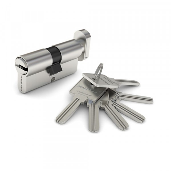 Фото Механизм цилиндровый  palladium 80 c ключ/вертушка cp(хром)