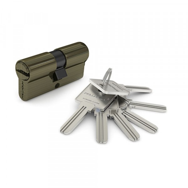 Фото Механизм цилиндровый palladium 80 c ключ/ключ ab(античная бронза)