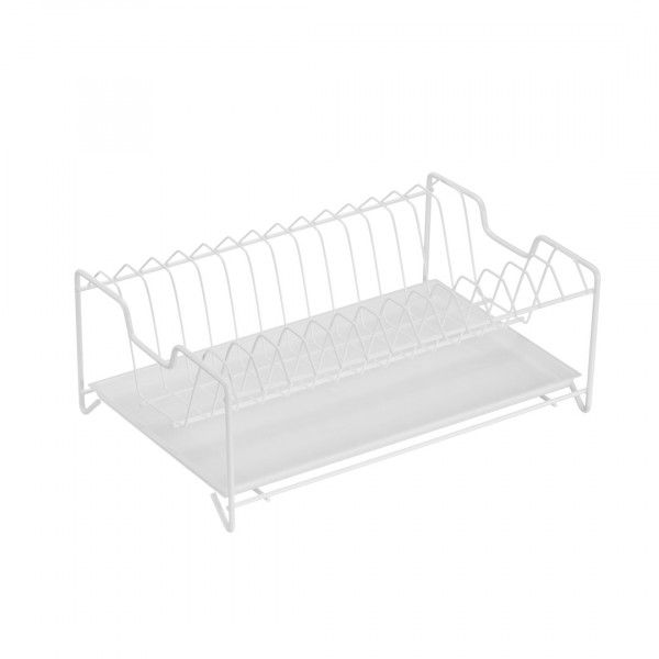 Фото Сушилка для посуды настольная, белая lf-135
