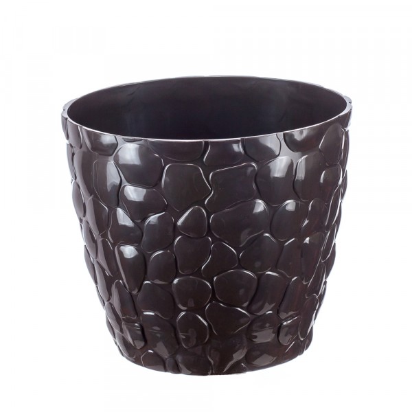 Фото Горшок для цветов камни d150мм 1,4л белый