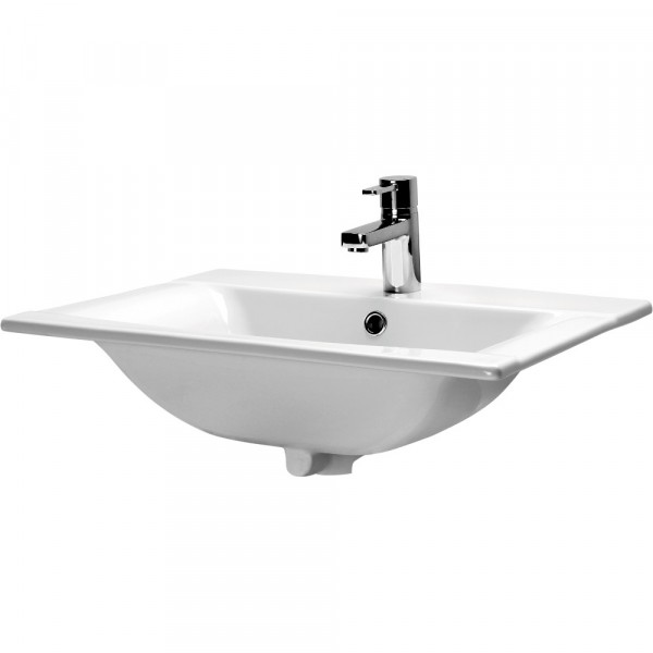 умывальник на столешницу caspia 60 square, прямоугольный /cersanit/