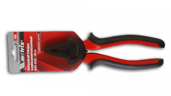 Фото Плоскогубцы 180мм черн. никелир. с двухкомпонетной ручкой matrix 16980