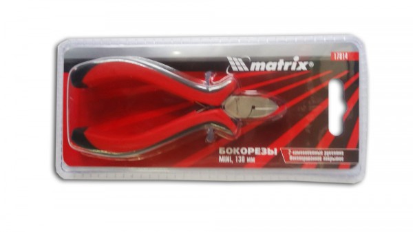 Бокорезы 130мм мини с двухкомпонентными ручками matrix 17814