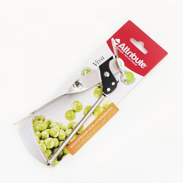 Фото Нож консервный + открывалка viva chrome