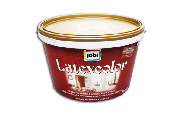 

краска jobi a7 10л latexcolor латексная, матовая 11833