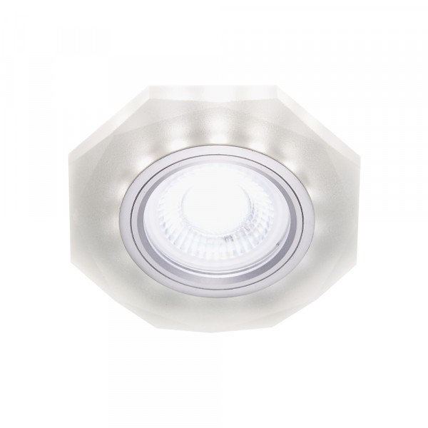 Фото Светильник точечный ambrella s214 cl/mr16+3w led cold хром/прозрач.