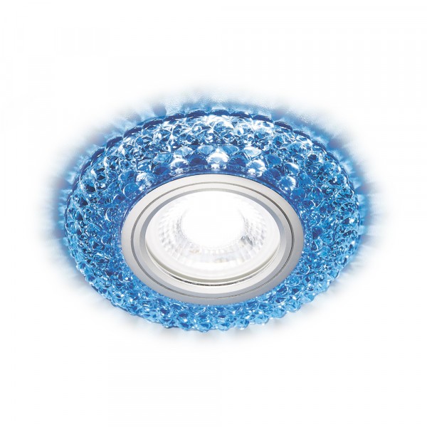 Фото Светильник точечный ambrella s291 ch/mr16+3w led cold хром/прозрач. хрусталь