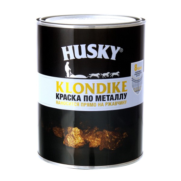 краска по металлу husky-klondike белая база а 0,9л