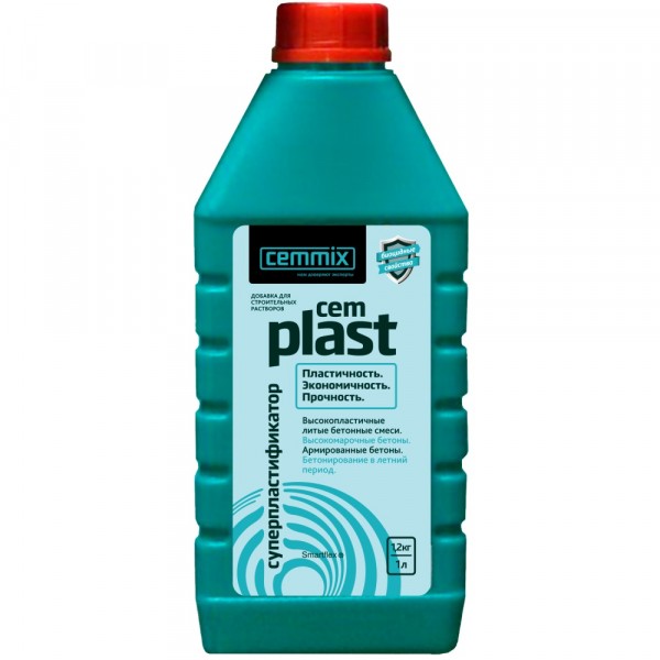 Фото Суперпластификатор cemmix cemplast, 1 л