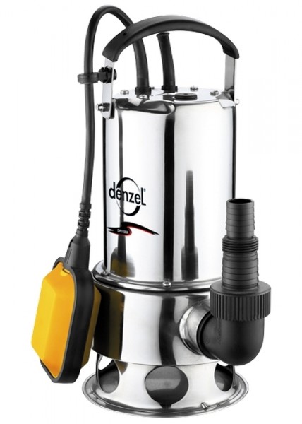 Фото Насос дренажный dp1100x 1100 вт, подъем 11м, 15500 л/ч denzel
