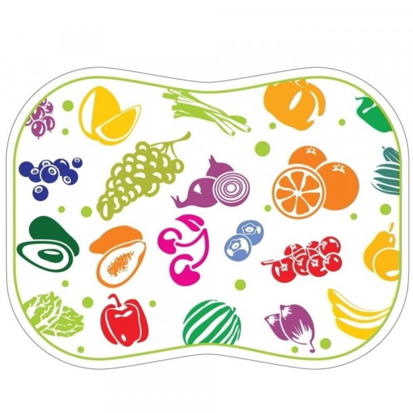 Фото Мат разделочный пп 30*40см микс