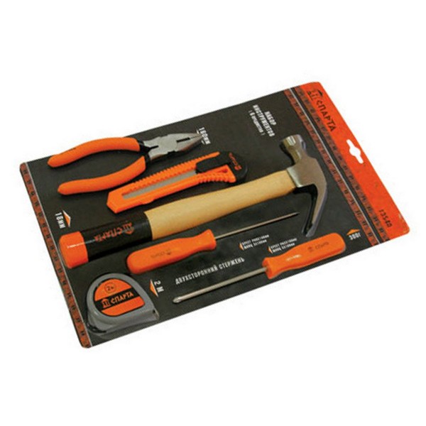 Фото Набор инструмента спарта слесарный 6 предметов 13540