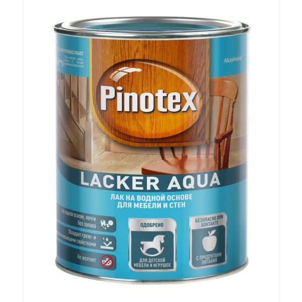 лак pinotex lacker aqua 70 глянцевый на вод. основе 1л от АКСОН