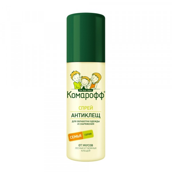 Фото Спрей антиклещ комарофф 125мл