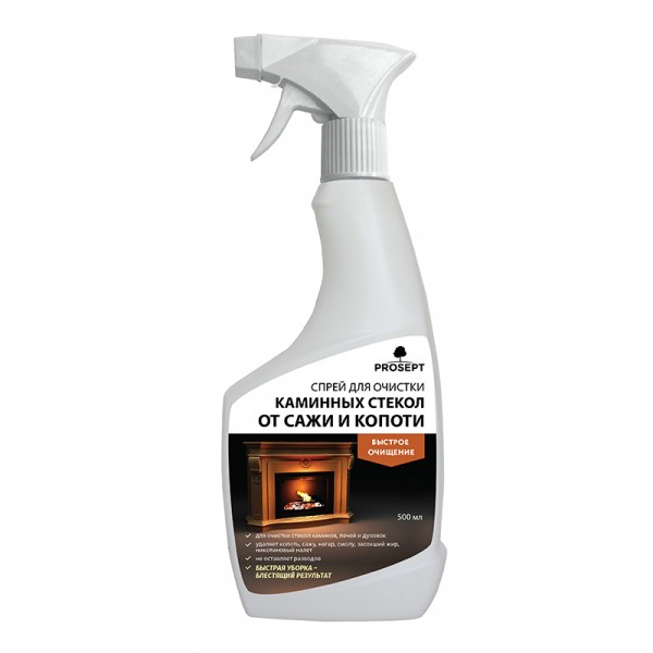 Фото Спрей для очистки каминных стекол от сажи и копоти prosept universal hard 0,5л 263-05