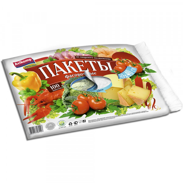 Фото Пакеты фасовочные prolang, 30*40см 100шт/пласт, прозрачные