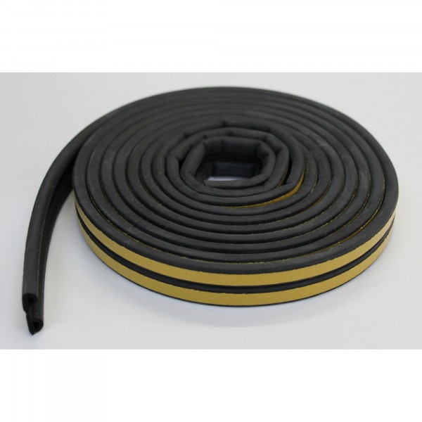 Фото Уплотнитель profitrast p-профиль (9*5.5мм) черный 6м
