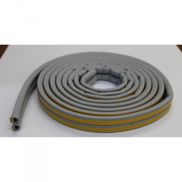 Фото Уплотнитель profitrast d-профиль (9*8мм) серый 6м