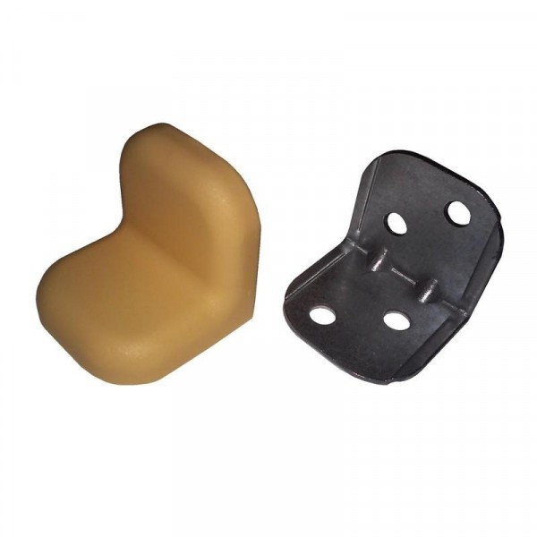 Фото Уголок крепежный стальной 20х20 бежевый (4 шт.)