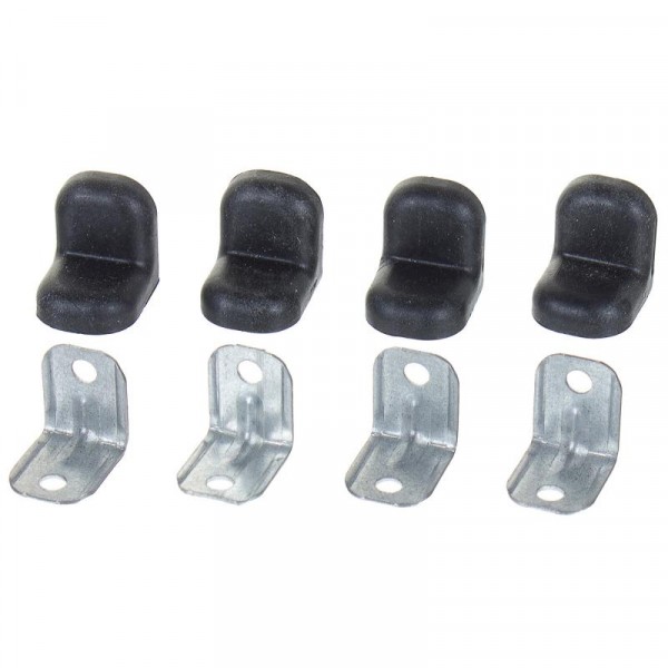 Фото Уголок крепежный стальной 20х20 черный (4 шт.)