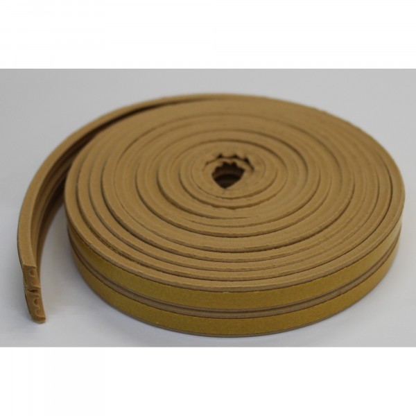 Фото Уплотнитель profitrast e-профиль (9*4мм) бежевый 6м