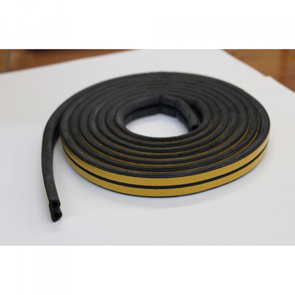 Фото Уплотнитель profitrast d-профиль (10*12мм) черный 6м