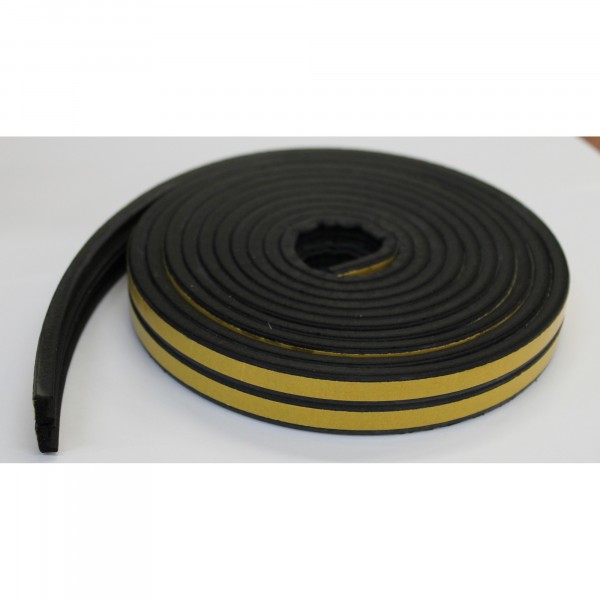 Фото Уплотнитель profitrast e-профиль (9*4мм) черный 6м