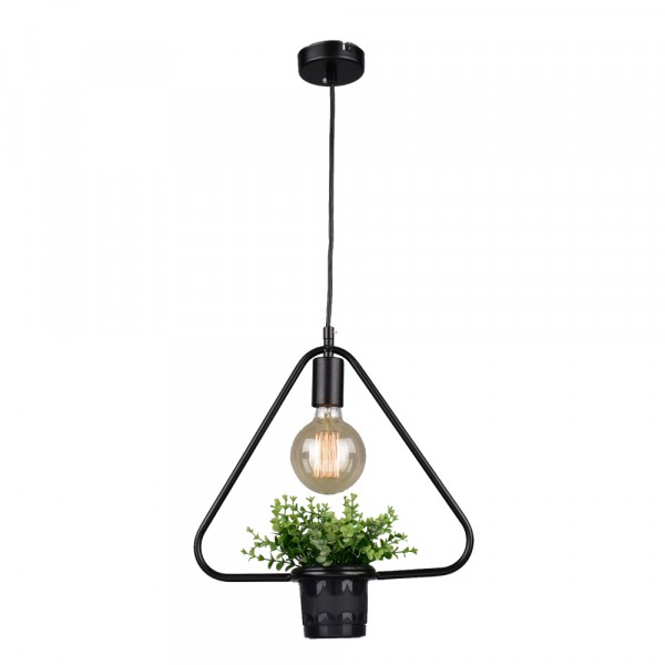 Фото Люстра подвесная россвет геометрия рс20851 bk/1p е27 1x60w