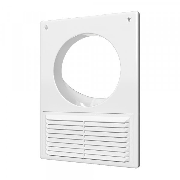 Фото Площадка торцевая 125мм пластик, 184х254мм, с решеткой и сеткой, для жестк. каналов, 1825ру, эра