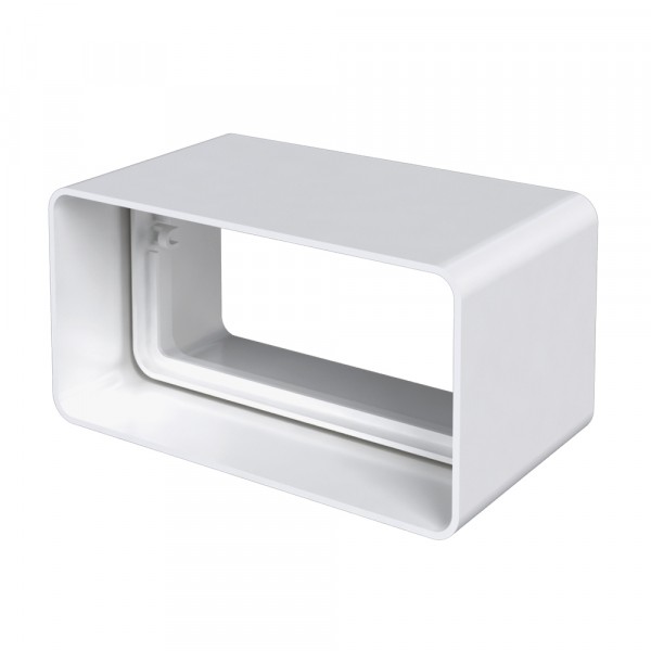 Фото Соединитель прямоугольных каналов (120*60мм) пвх, без клапана, 612скп, эра