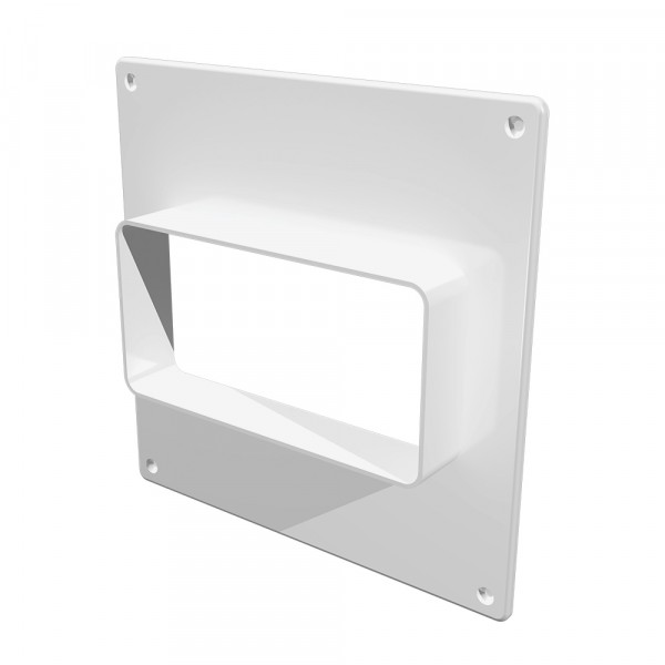 Фото Площадка торцевая 60*120мм пластик, вертик.фланец, 180х250мм, 612птв, эра