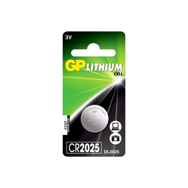 Фото Батарейка дисковая cr2025 gp lithium, 1шт