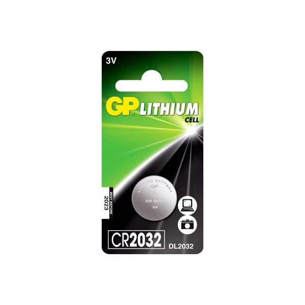 Фото Батарейка дисковая cr2032 gp lithium, 1шт