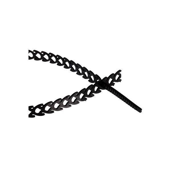 Фото Хомут полимерный (стяжка) 10,0*300мм черный (20шт), rexant 07-7301