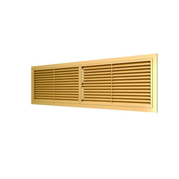 Фото Решетка вентиляционная переточная абс 455х133,  бежевый, 4513рп