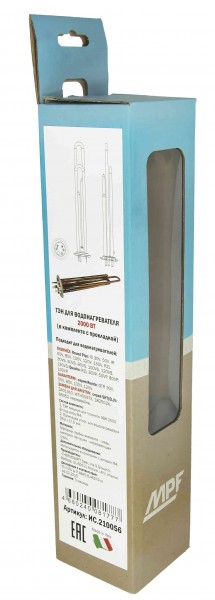 тэн для водонагревателя 2000вт rf под анод м4 в комплекте с прокладкой медь мp 422200₽