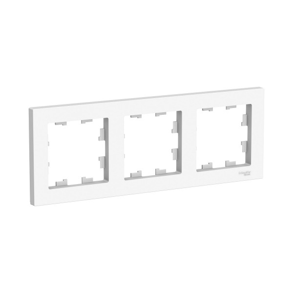 Фото Рамка (белая, трехместная) schneider electric atlasdesign atn000103