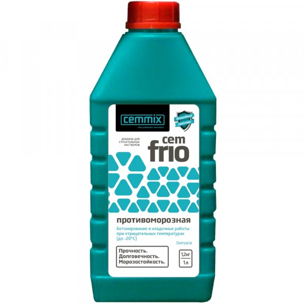 Фото Добавка противоморозная cemmix cemfrio, 1 л