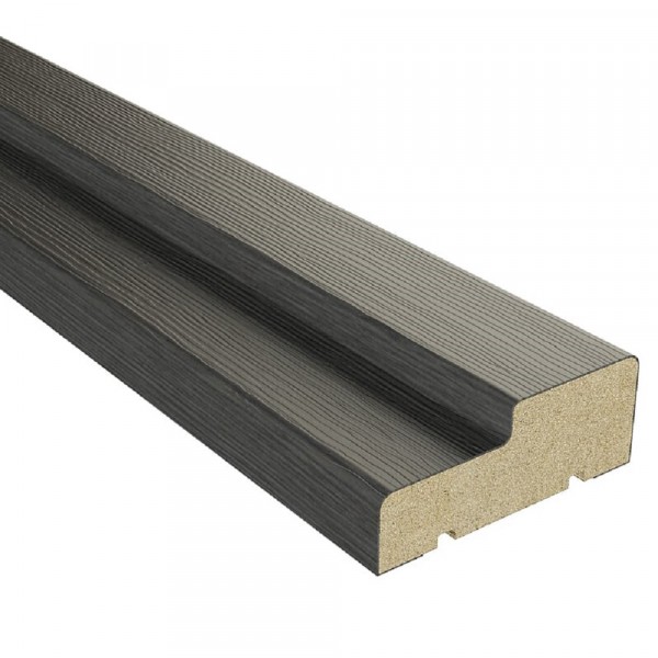 Фото Коробочный брус плоский,3d финиш-пленка 2070х70х26мм,серый