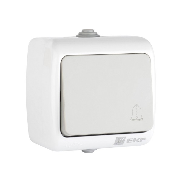 кнопка звонка 1-клавишная мурманск 10а ip54 серая efz10-026-30-54