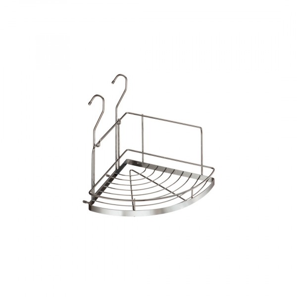 Фото Полка угловая малая 230*230*230 хром yj-g301a