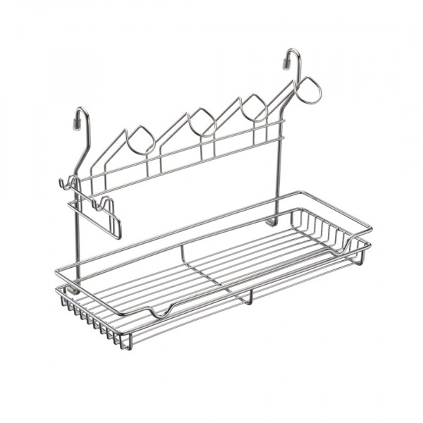 Фото Полка комбинированная 390*173*265мм хром mx-420