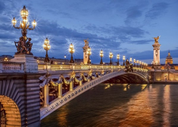 Фото Фотообои мост александраiii x5 премиум 194*136см /4 листа/