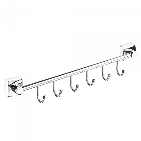Фото Полотенцедержатель 40см с 6 крючками keiz