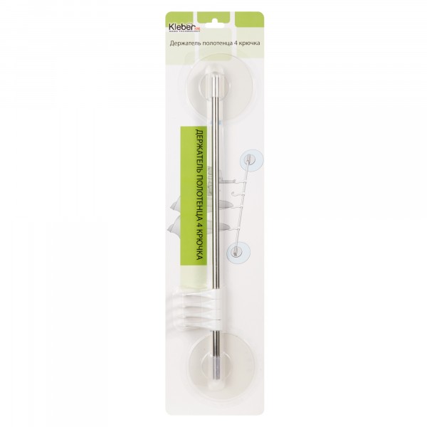 Фото Держатель полотенца 4 крючка kleber home