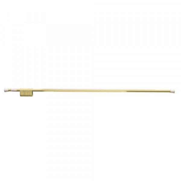 Фото Карниз для ванной алюминиевый бежевый 125-230см