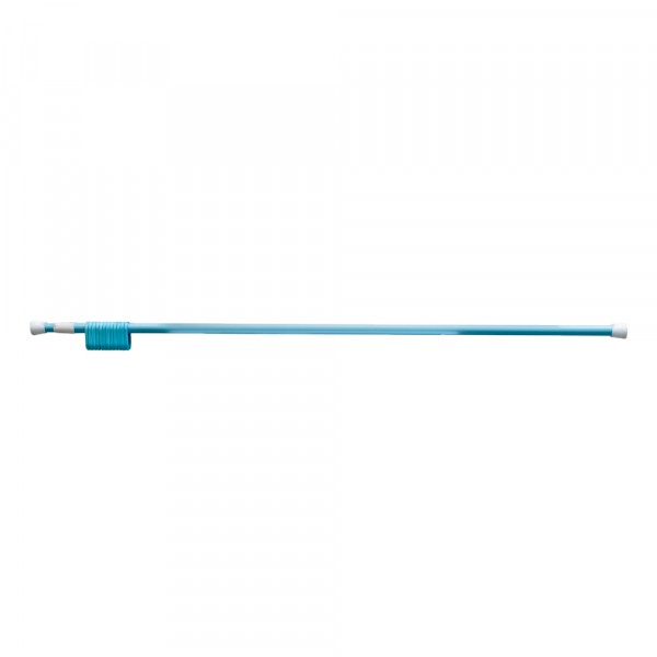 Фото Карниз для ванной алюминиевый голубой 125-230см