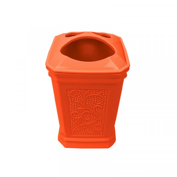 Фото Стакан для зубных щёток настольный london, оранжевый
