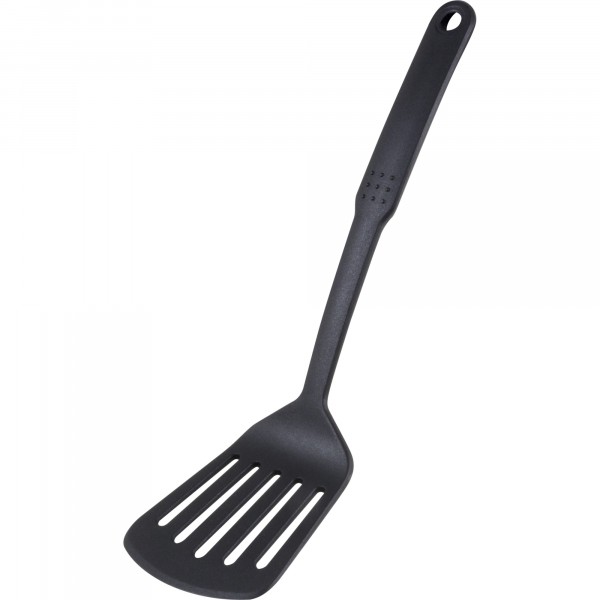 Фото Лопатка кулинарная с отверстиями 31*9cм mallony cuoco черный нейлон 003587