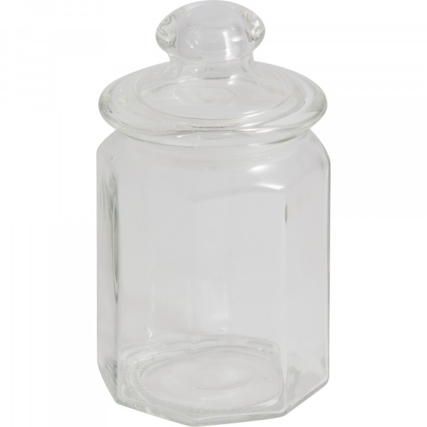 Фото Банка 600мл для сыпучих продуктов lattina mallony с фигурной стеклянной крышкой 004468